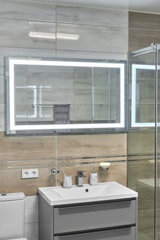 Дзеркало з LED підсвіткою 1200х700мм. у ванну кімнату прямокутне MR-5 Global Glass