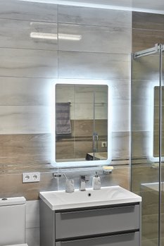 Дзеркало з LED підсвіткою 600х800мм. у ванну кімнату прямокутне MR-3 Global Glass