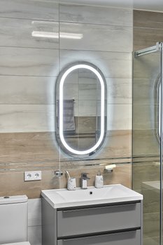 Дзеркало з LED підсвіткою 500х900мм. у ванну кімнату прямокутне MR-6 Global Glass