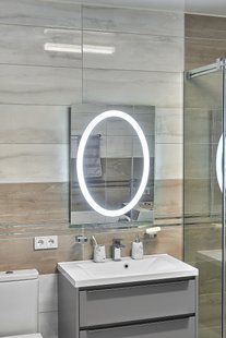 Зеркало с LED подсветкой  600х800мм. в ванную комнату прямоугольное MR-11 Global Glass