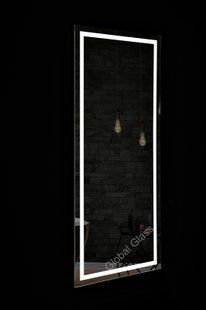 Зеркало с LED подсветкой  1700х700мм. в ванную комнату прямоугольное MR-19 Global Glass